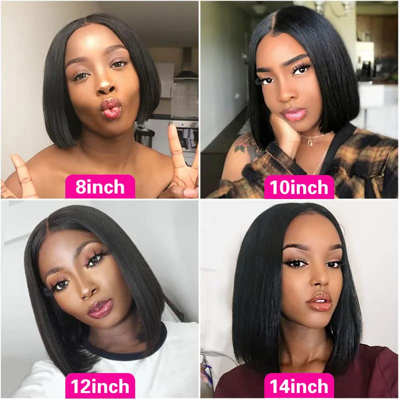 Qangelabeauty bob wig 13x4 medium cap design offers comfortable all-day wear.