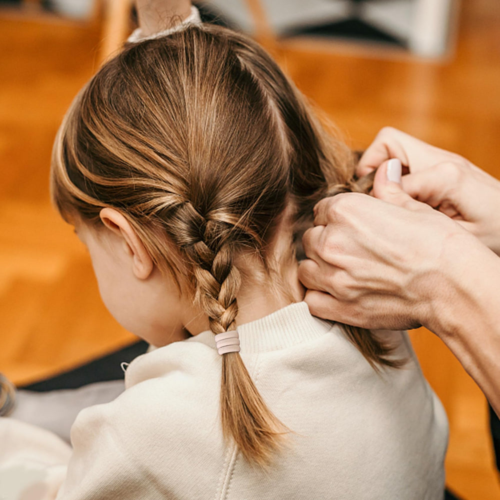 Qarwayoc seamless hair ties highlight no-damage design for delicate hair.