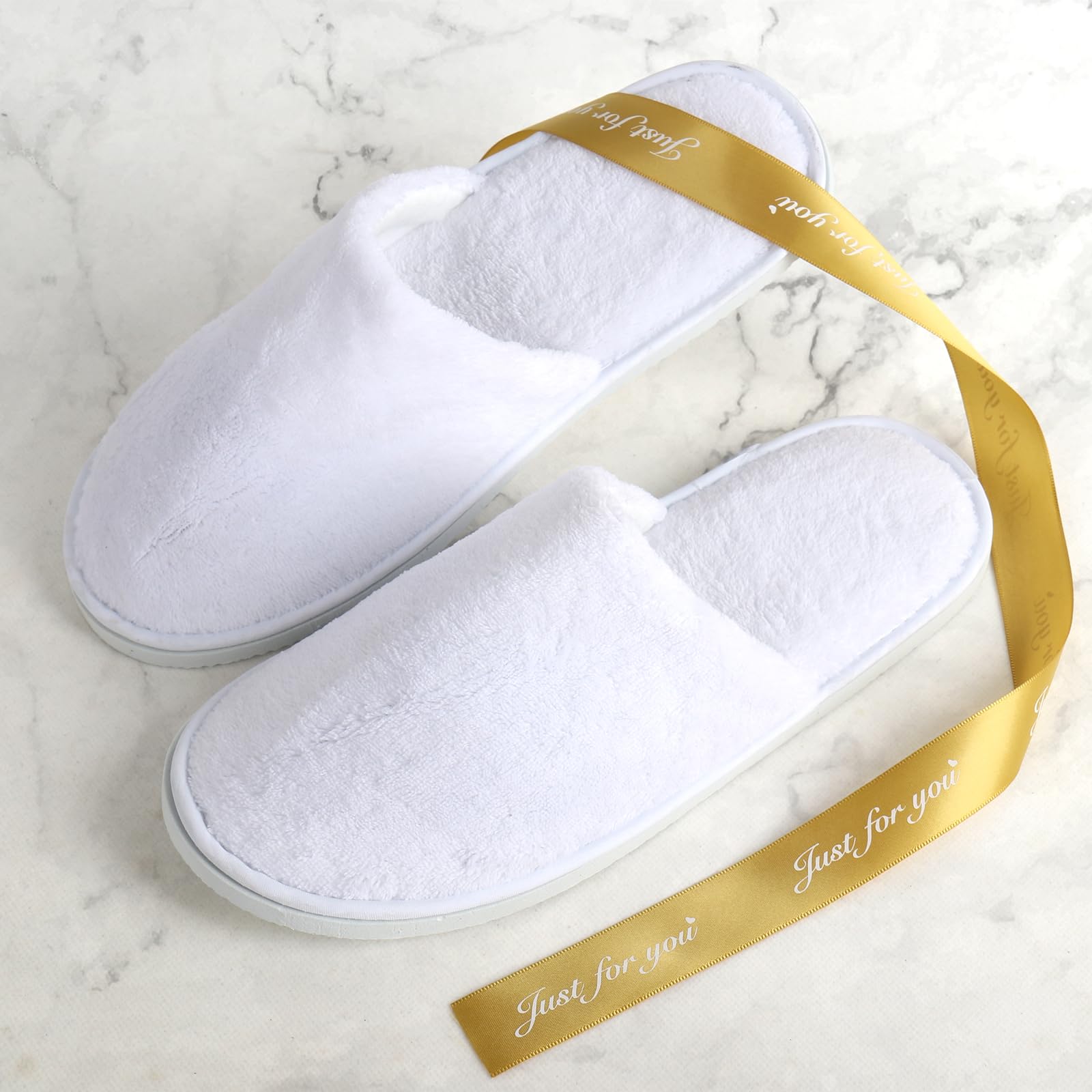 QatmMkt durable disposable slippers guest-ready solution for quick hygiene on visits