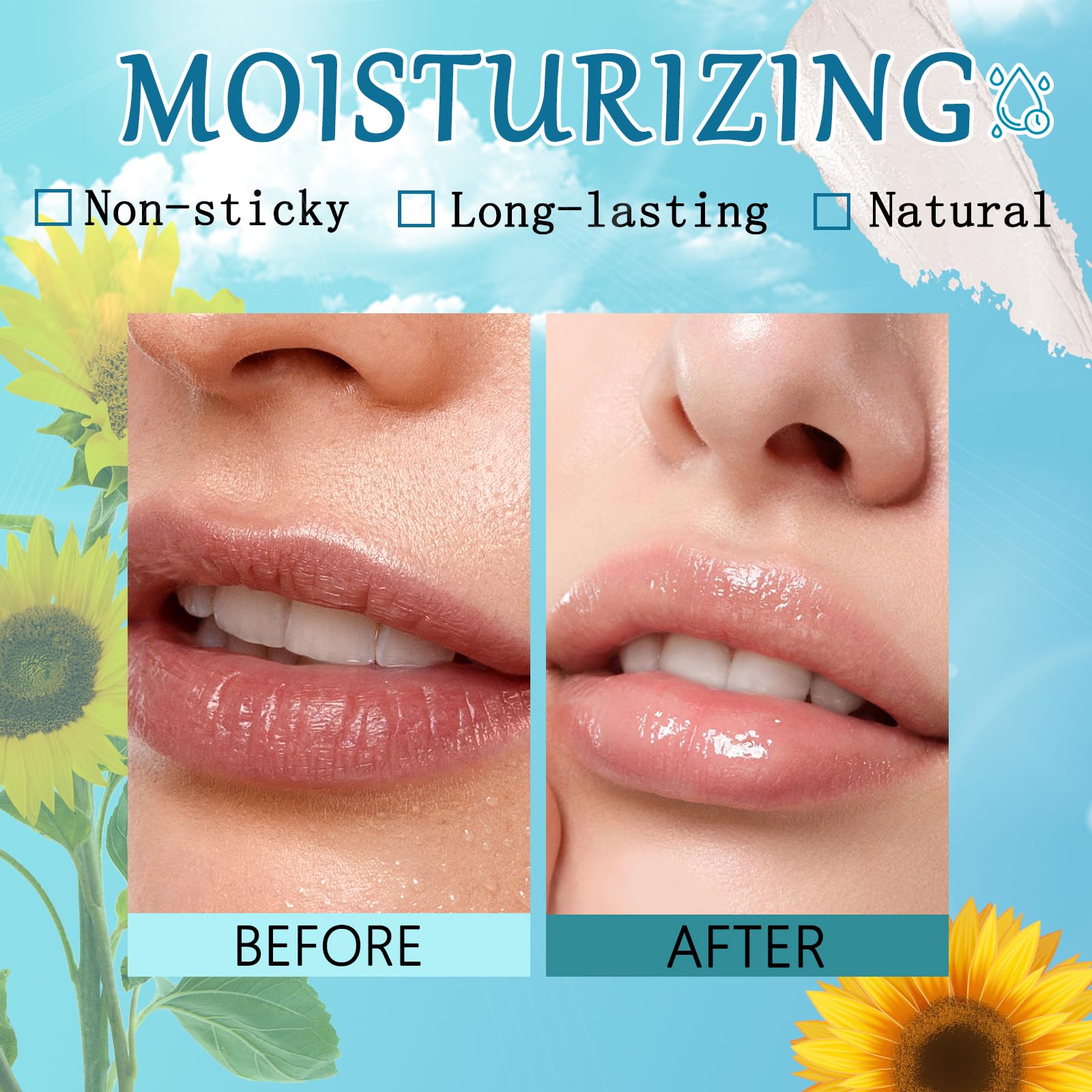 Qawnfy easy-to-apply non-sticky lip balm offers comfortable wear