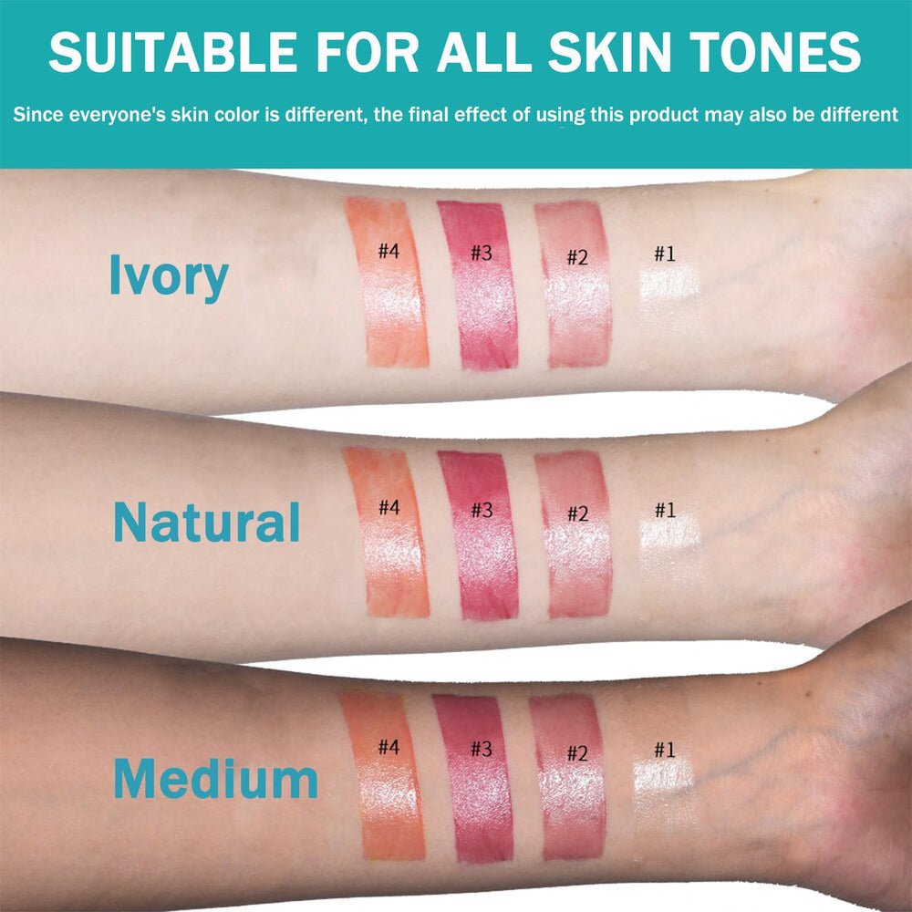 Qawnfy lip tint dusty rose balm tube application shows smooth non-stick texture