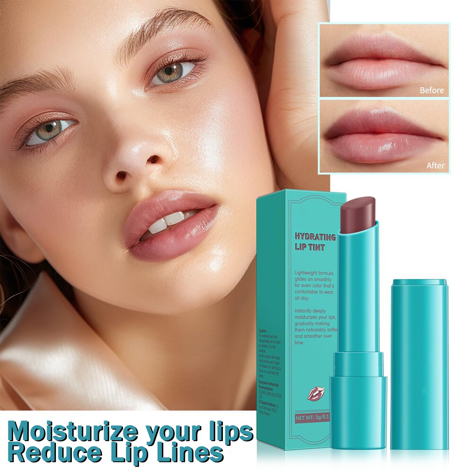 Qawnfy lip tint gloss texture is lightweight and fast absorbing