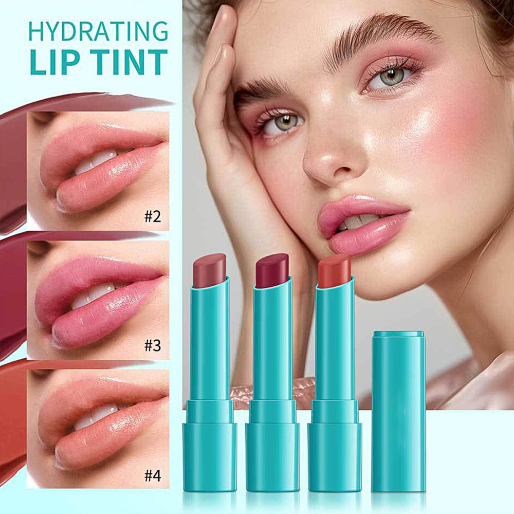 Qawnfy lip tint set packaging displays four shades for versatile looks
