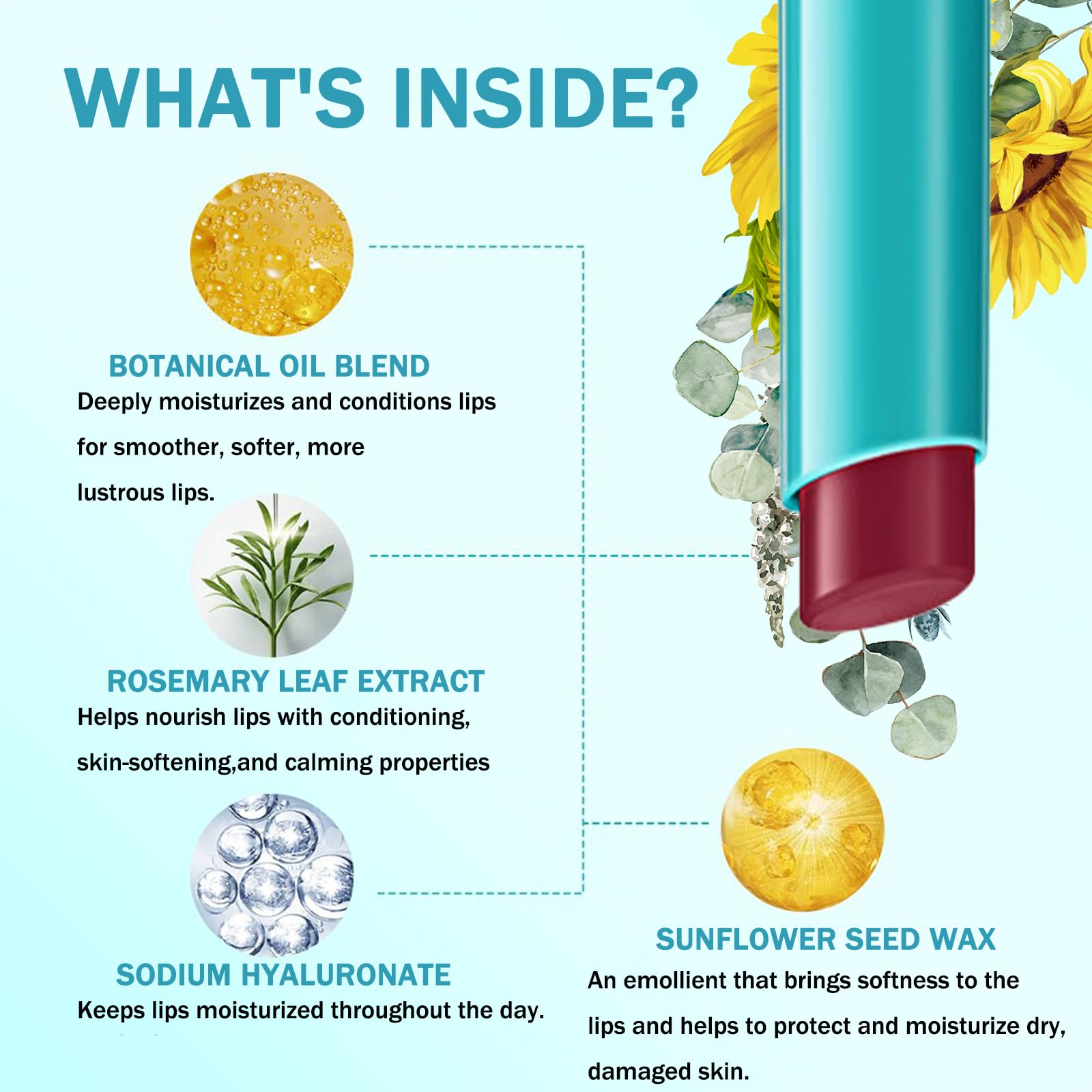 Qawnfy long-lasting waterproof lip gloss provides durable color for daily wear