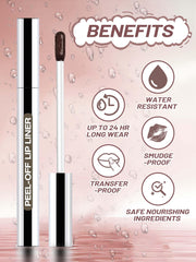QCMME Lip Stain Espresso tube emphasizes rich pigment and natural matte finish.