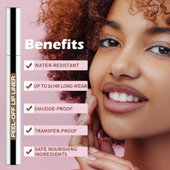 QCMME waterproof and transfer-proof formula keeps lip color vivid all day.