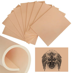 Qeqanazo 3mm tattoo skin front view—durable silicone for training sessions