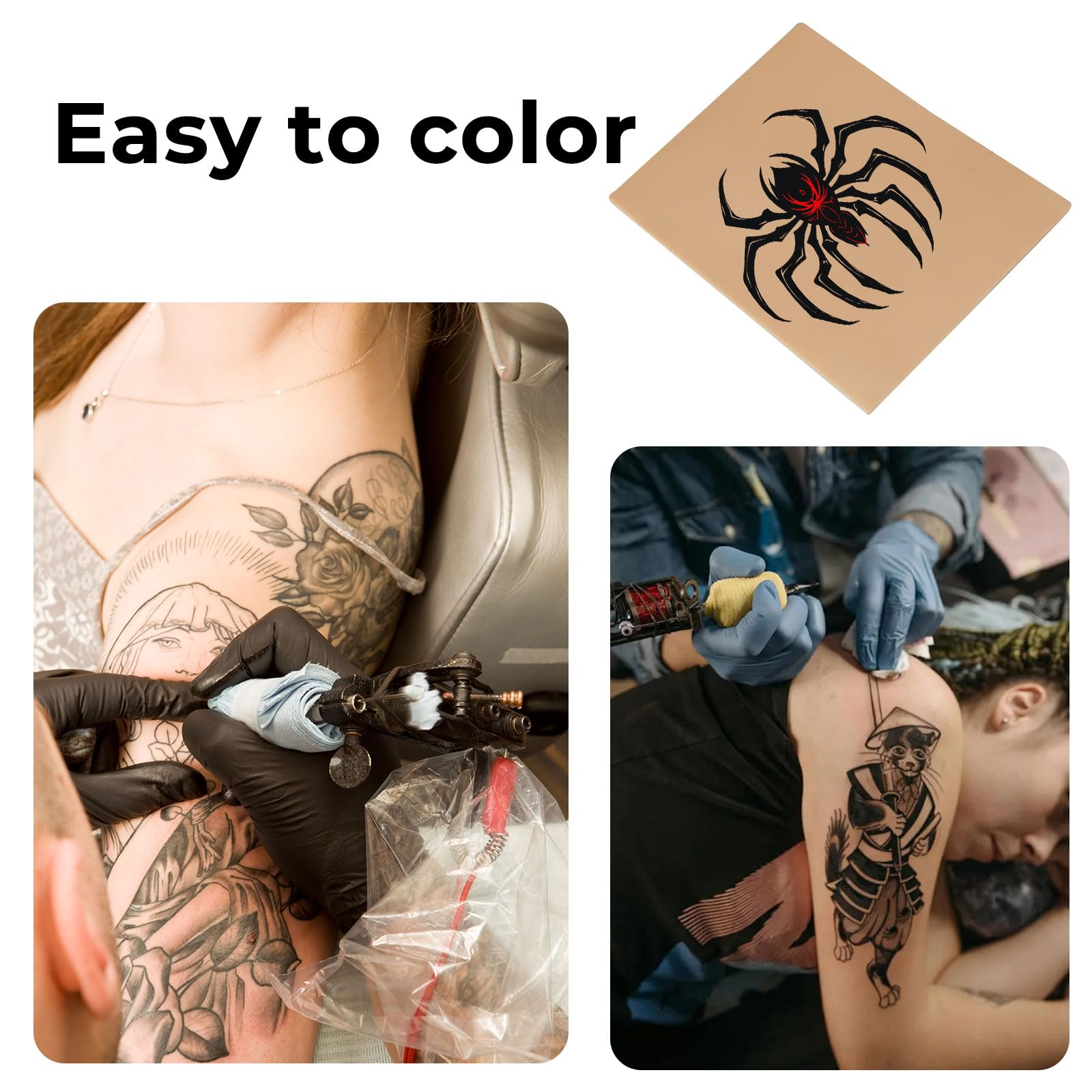Qeqanazo 3mm tattoo skin holding pack—hygienic 10-pack ready to use