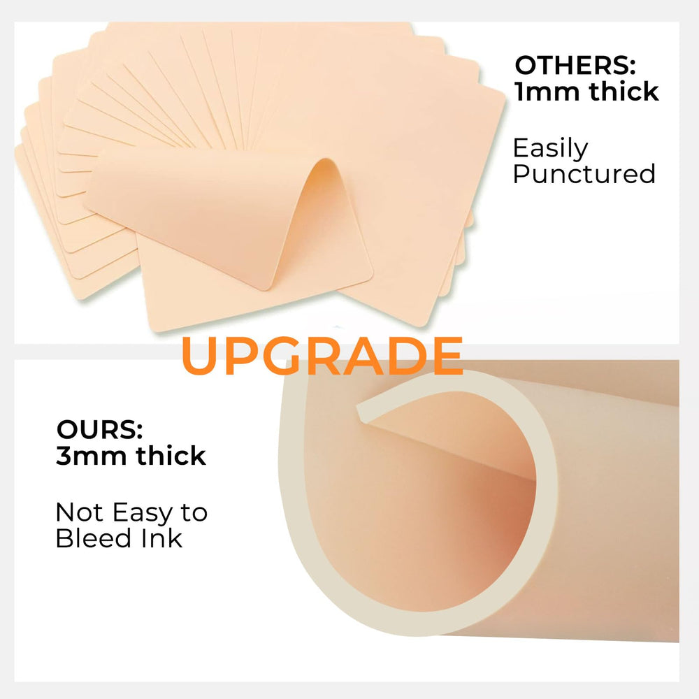 Qeqanazo 3mm tattoo skin ink practice—perfect for outlining and shading