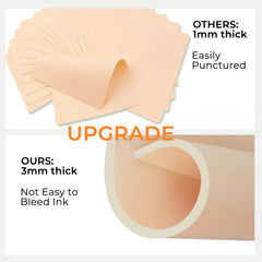 Qeqanazo 3mm tattoo skin ink practice—perfect for outlining and shading