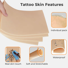 Qeqanazo 3mm tattoo skin surface closeup—soft, stretchy texture
