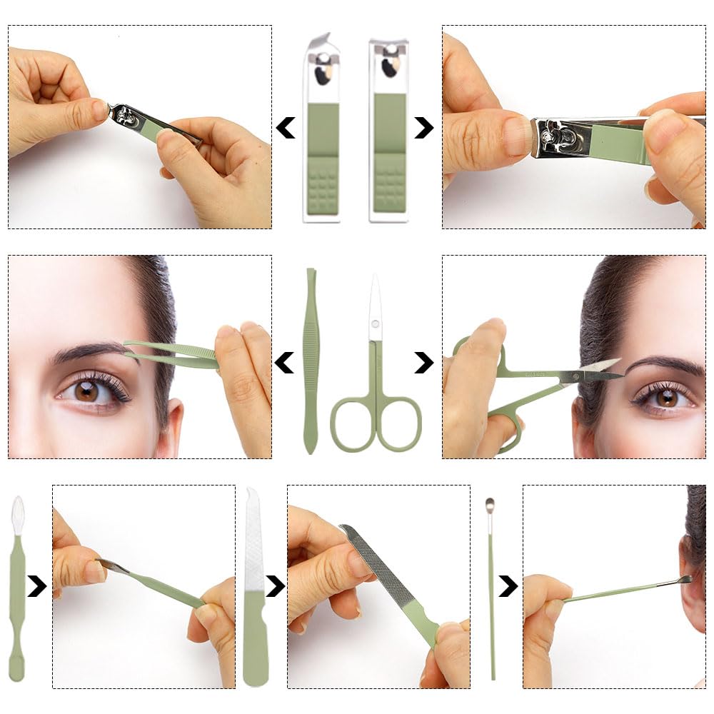 QEYMN portable case open for travel-ready manicure