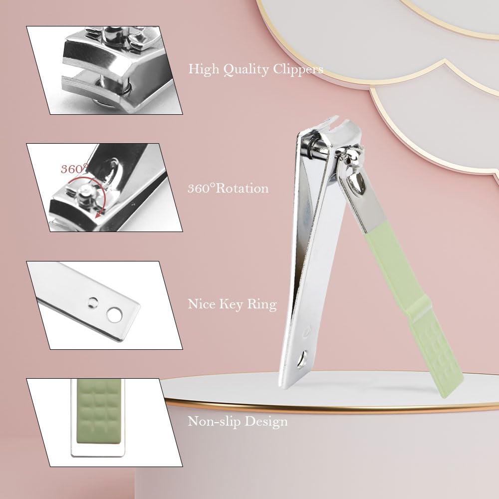 QEYMN stainless steel grooming tools close-up with sharp blades