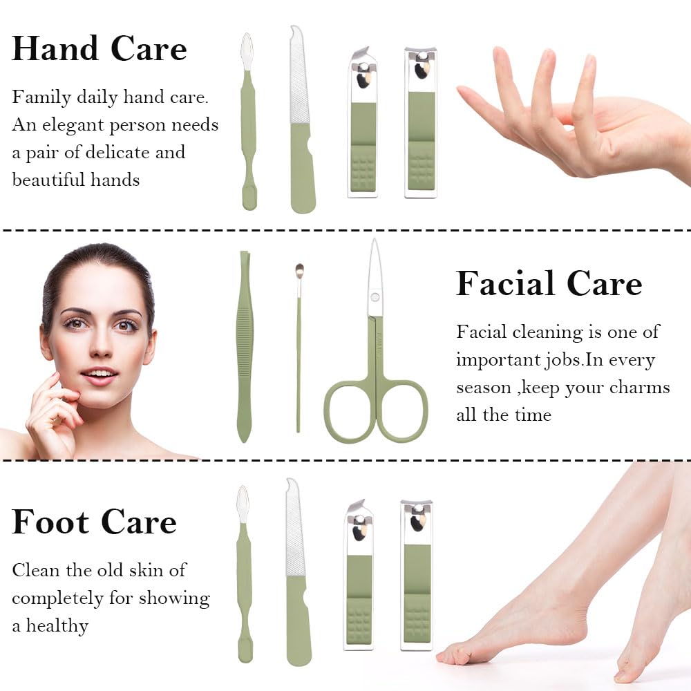 QEYMN travel-friendly manicure kit ready for home or trips
