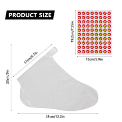QGEIB foot cover during multiple dips with oil for enhanced moisture.