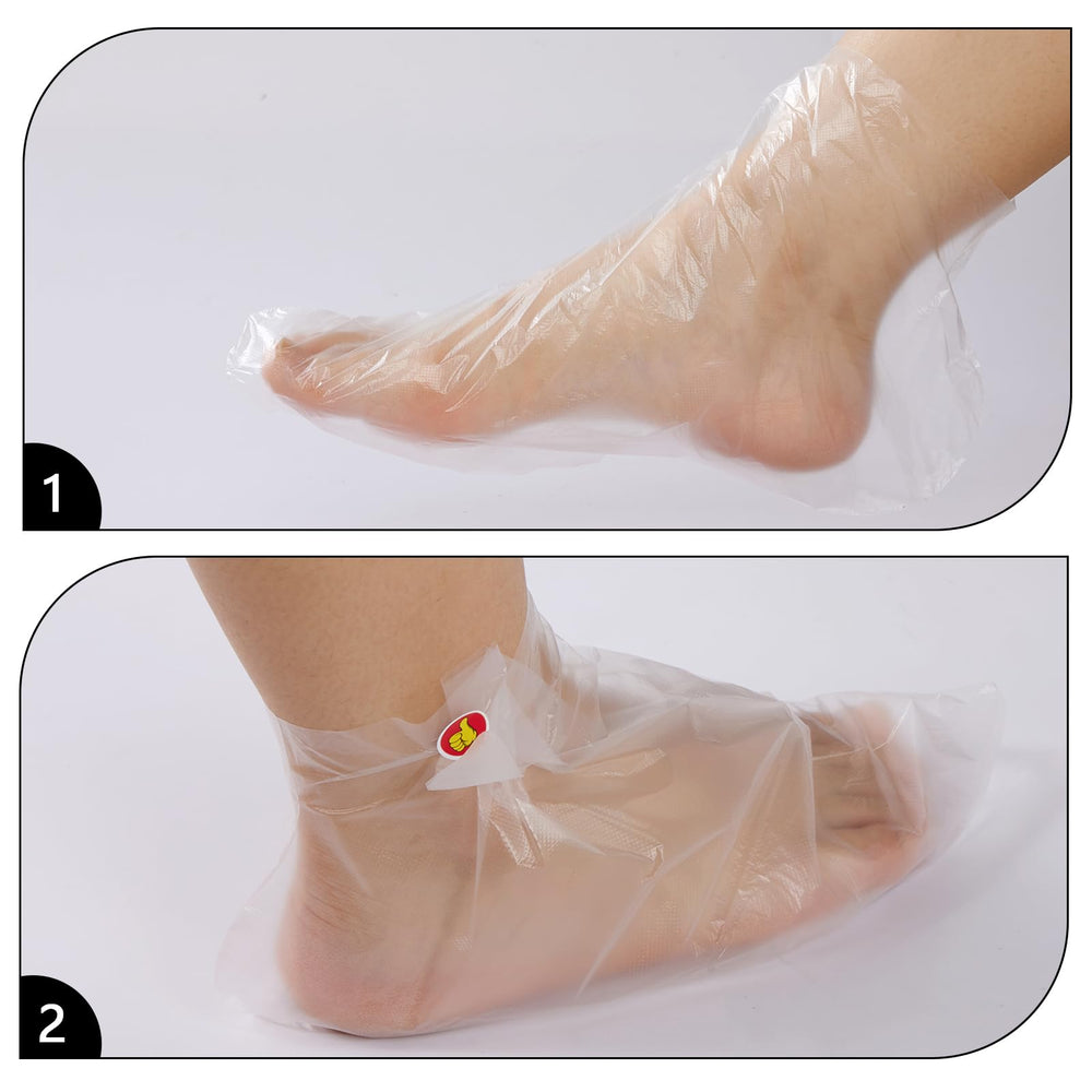 QGEIB paraffin wax bath container used for foot treatment.