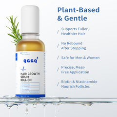 QGGQ Hair Growth Serum Roll-On with measurement scale helps track application
