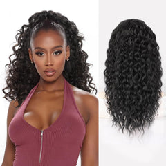 QGZ Ponytail Extension with drawstring offers quick daily volume boost