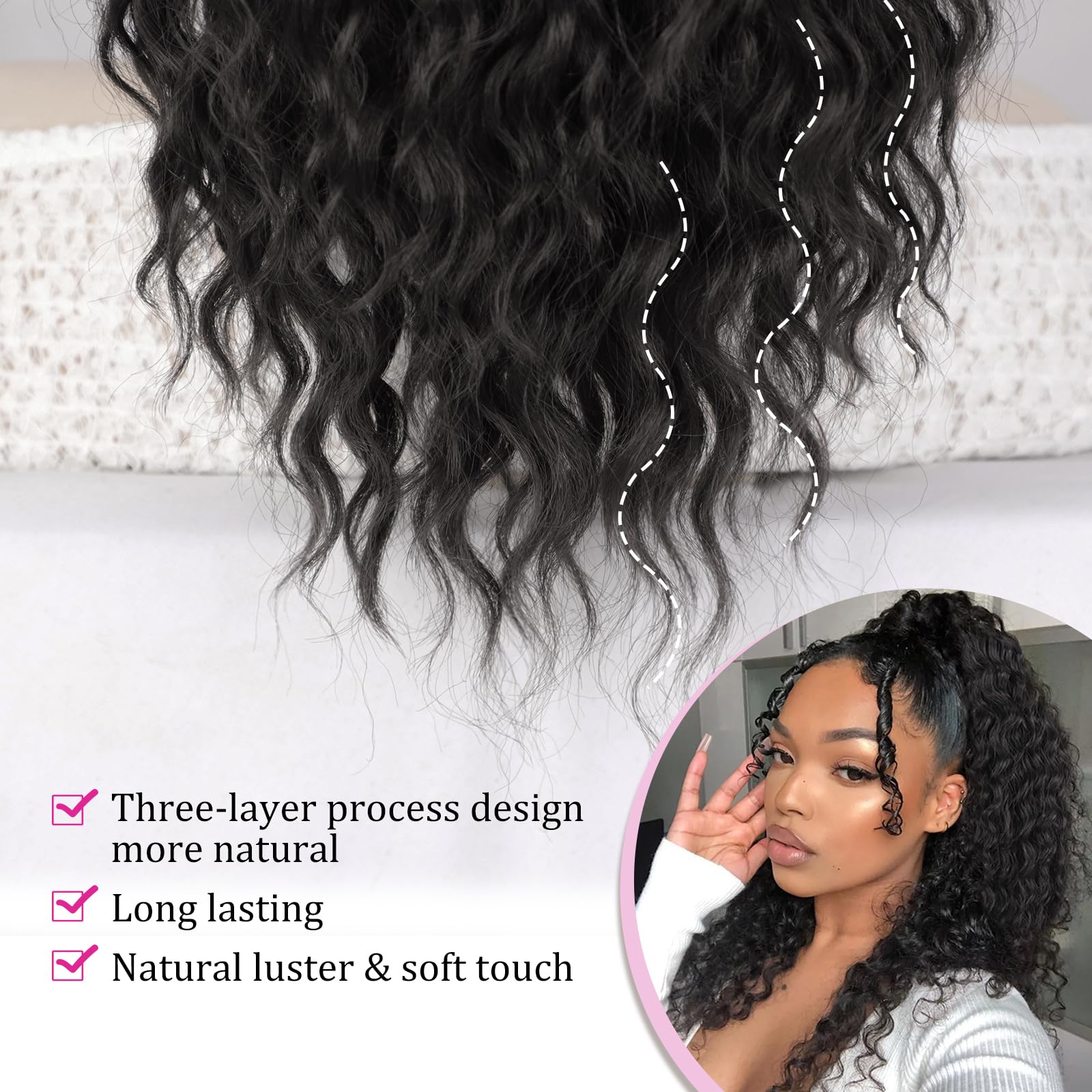 QGZ easy-apply drawstring method enables effortless styling