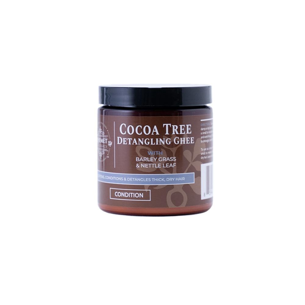 Qhemet Cocoa Tree Detangling Ghee bottle for smooth detangling on high porosity hair