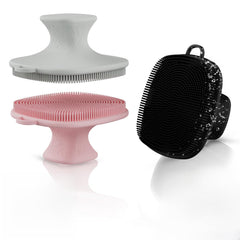 QiaKeoo 3-pack silicone face scrubber for gentle cleansing and exfoliation