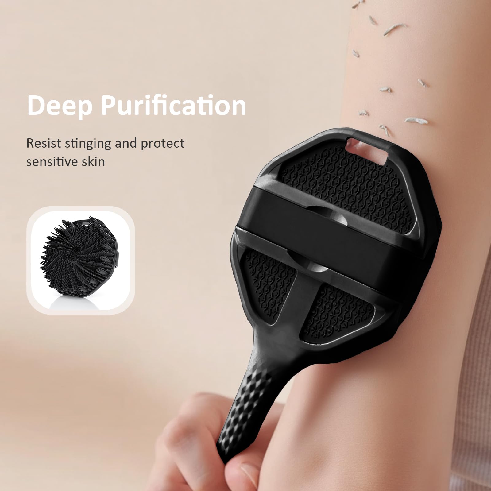 QiaKeoo combo pack supports flexible fitting for customized back cleaning