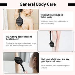 QiaKeoo silicone body scrubber delivers gentle exfoliation and rich foam