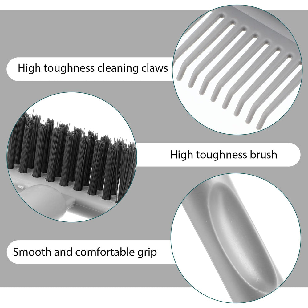 Qianyu 2-in-1 cleaner close-up claws removes tangled hair effectively.