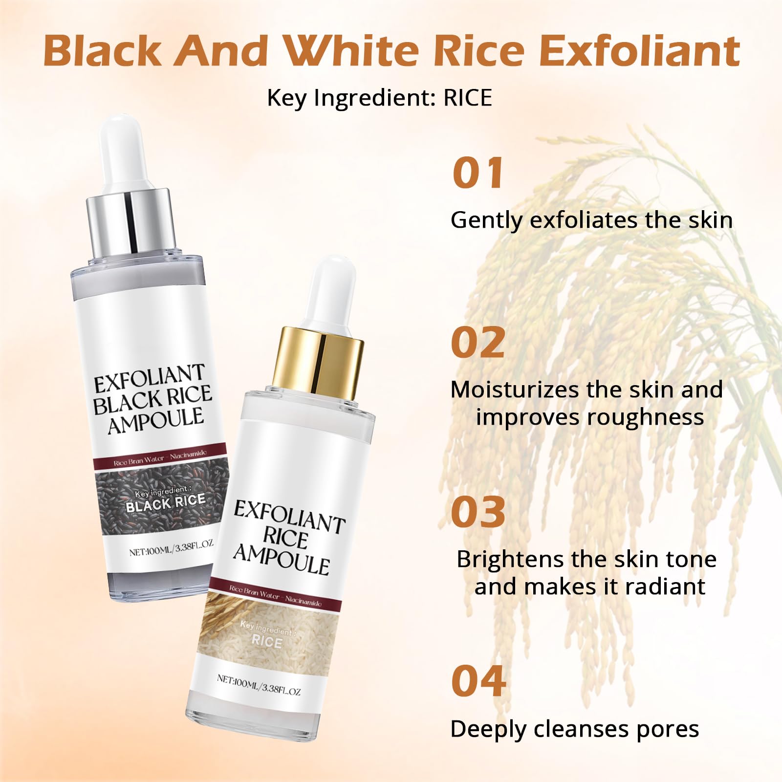 QIAOREYIFAG Skin care routine shot highlights skin nourishment benefits.