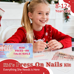 QIEK almond-shaped nails front view highlights smooth edges for easy blending