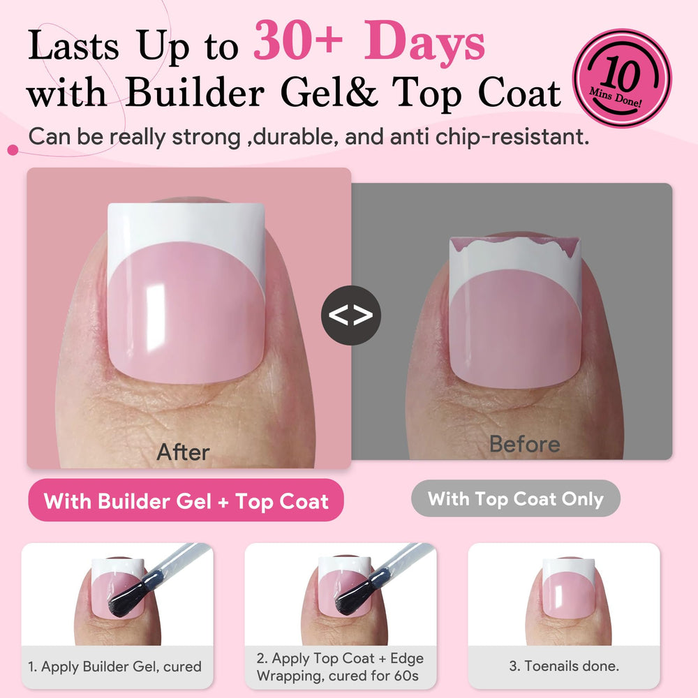 QIEK beginner-friendly number tabs simplify toe nail selection