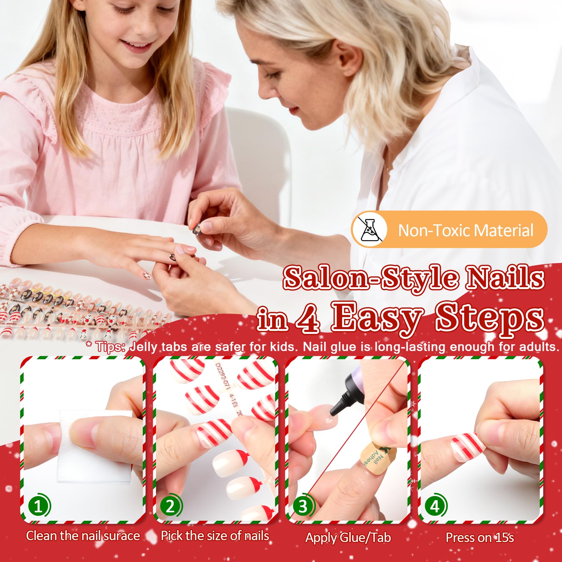 QIEK mini file and cuticle stick tool included