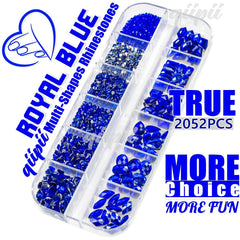 qiipii sapphire blue rhinestones-tweezer-pickup-pen setup demonstrates easy application