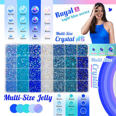 qiipii teal blue resin rhinestones 4mm flatback vibrant nail art accents