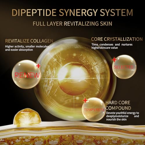 QINGLIN polypeptide tightening cream face application demonstrating smoothing and lift