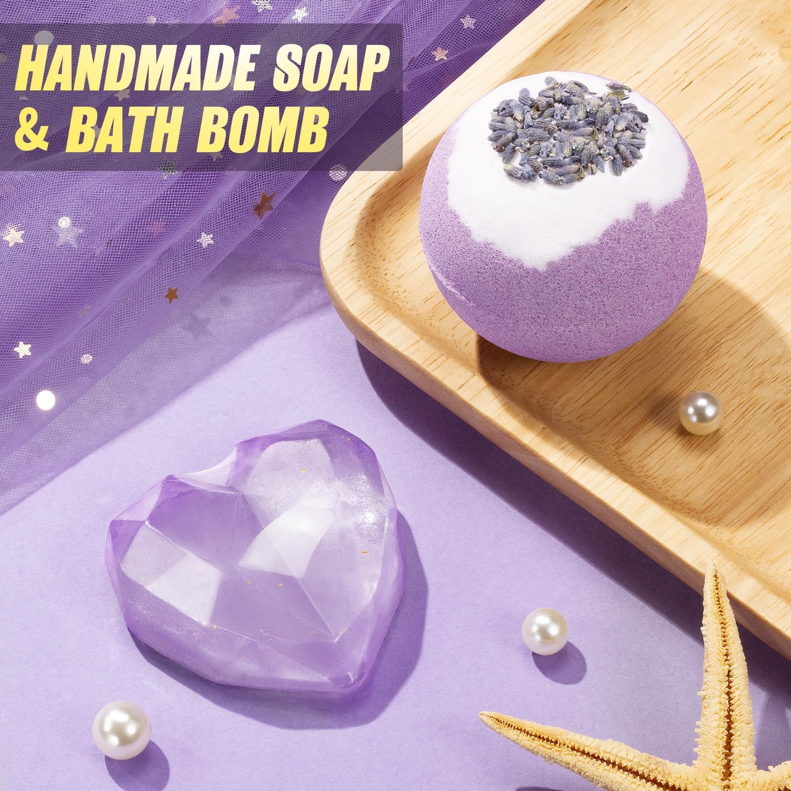 Qinline handmade soap and bath bomb offer gentle cleansing and pampering rituals.