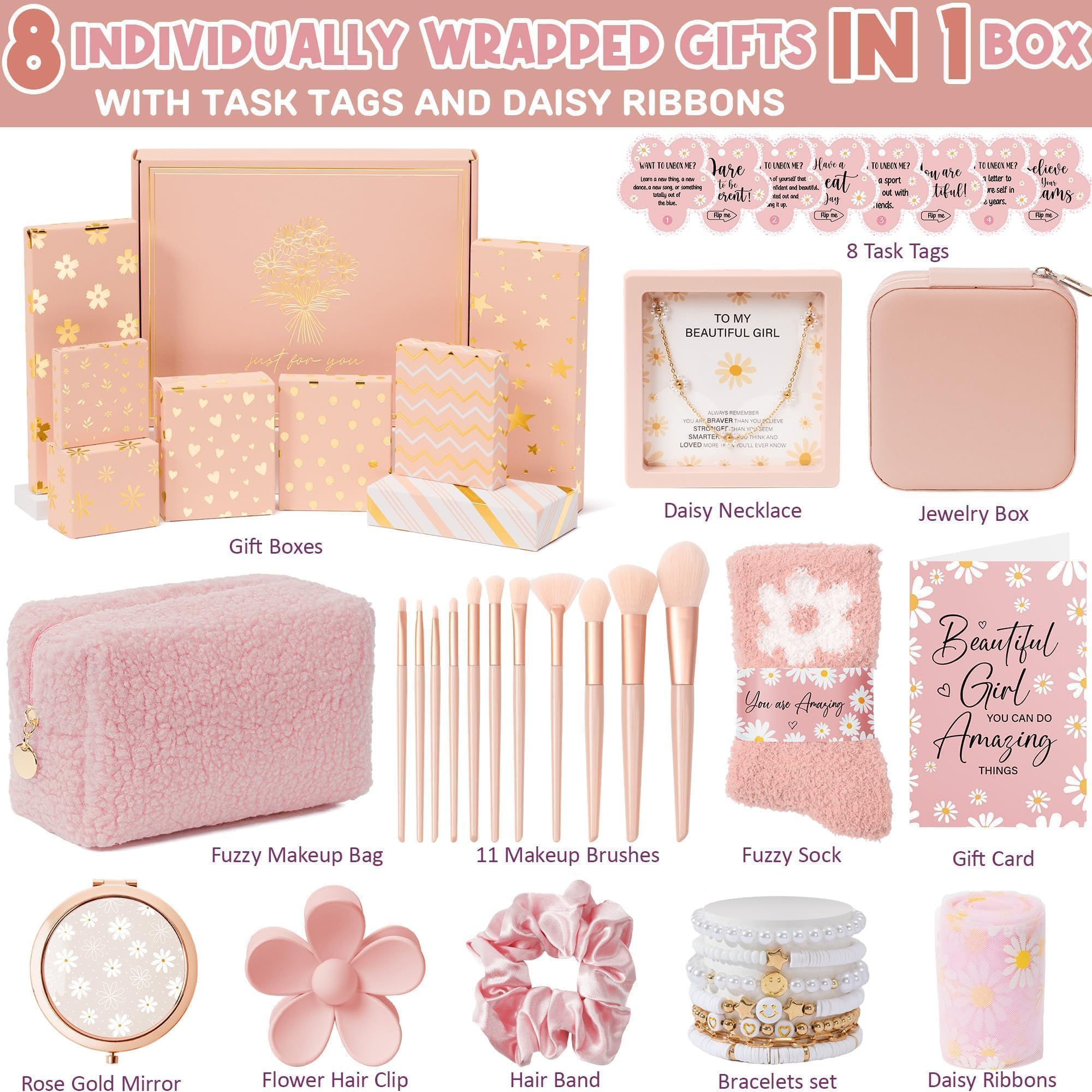 Qinline jewelry box with bracelets and necklace enhances tween-accessory organization.