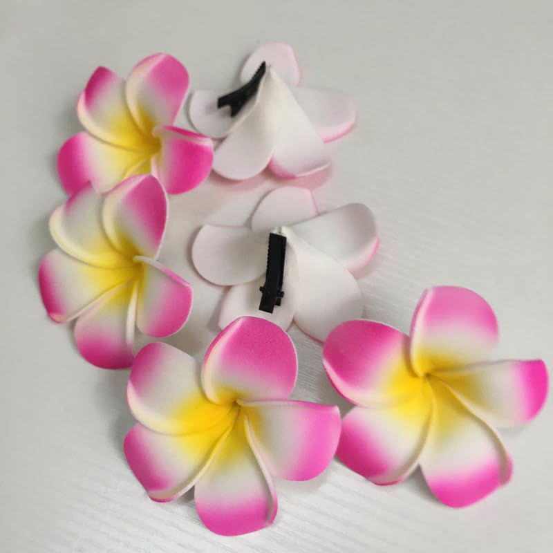 Qintreesify plumeria clip updo lei-style hairpiece