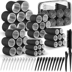 Qinzave 65-pcs hair curler rollers pack for customizable curls and waves