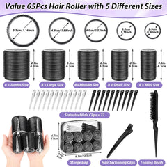 Qinzave hair clips and teasing brush secure sections and add lift
