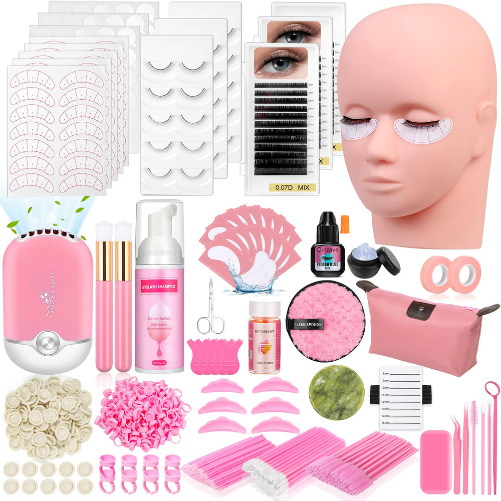 Qinzave lash mannequin head for realistic practice and precision training.