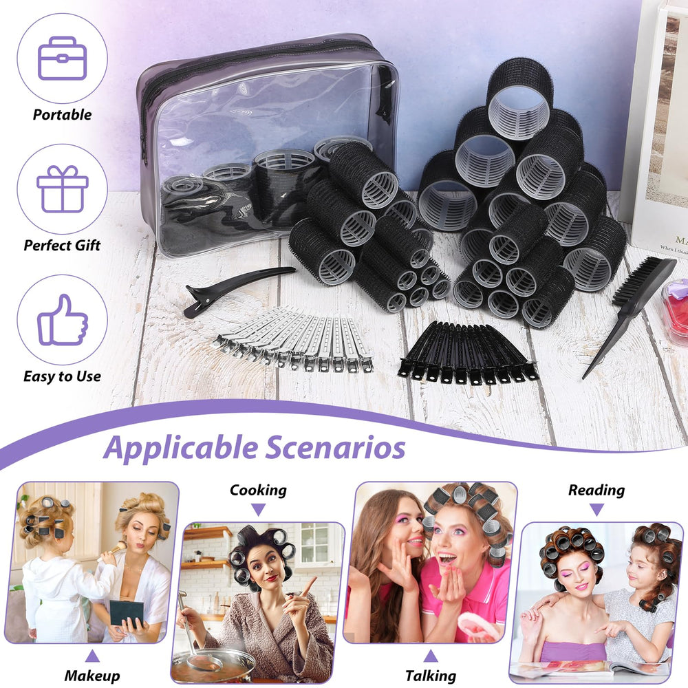 Qinzave storage bag keeps roller set organized for travel