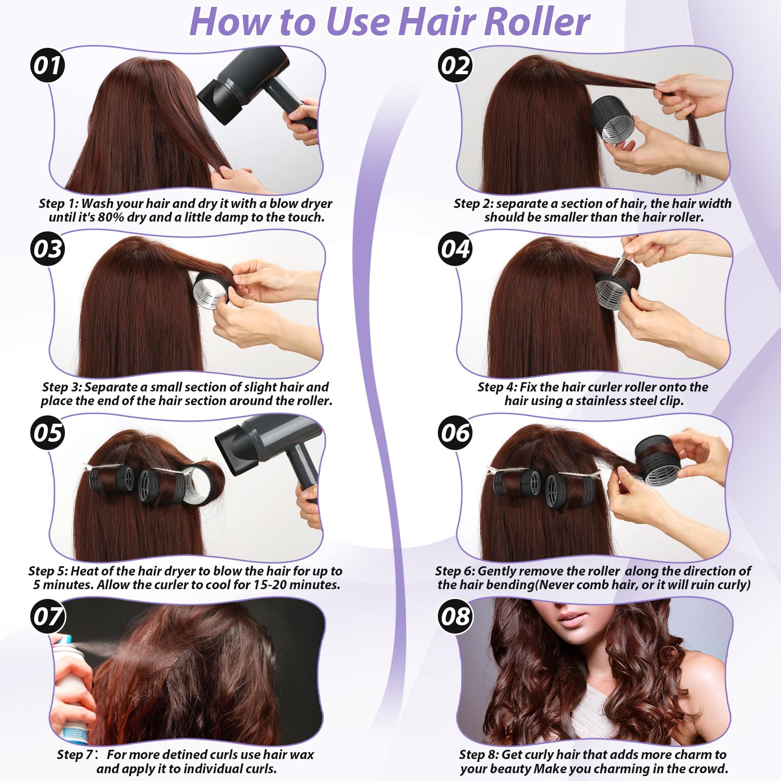 Qinzave travel-friendly roller-set case supports on-the-go styling