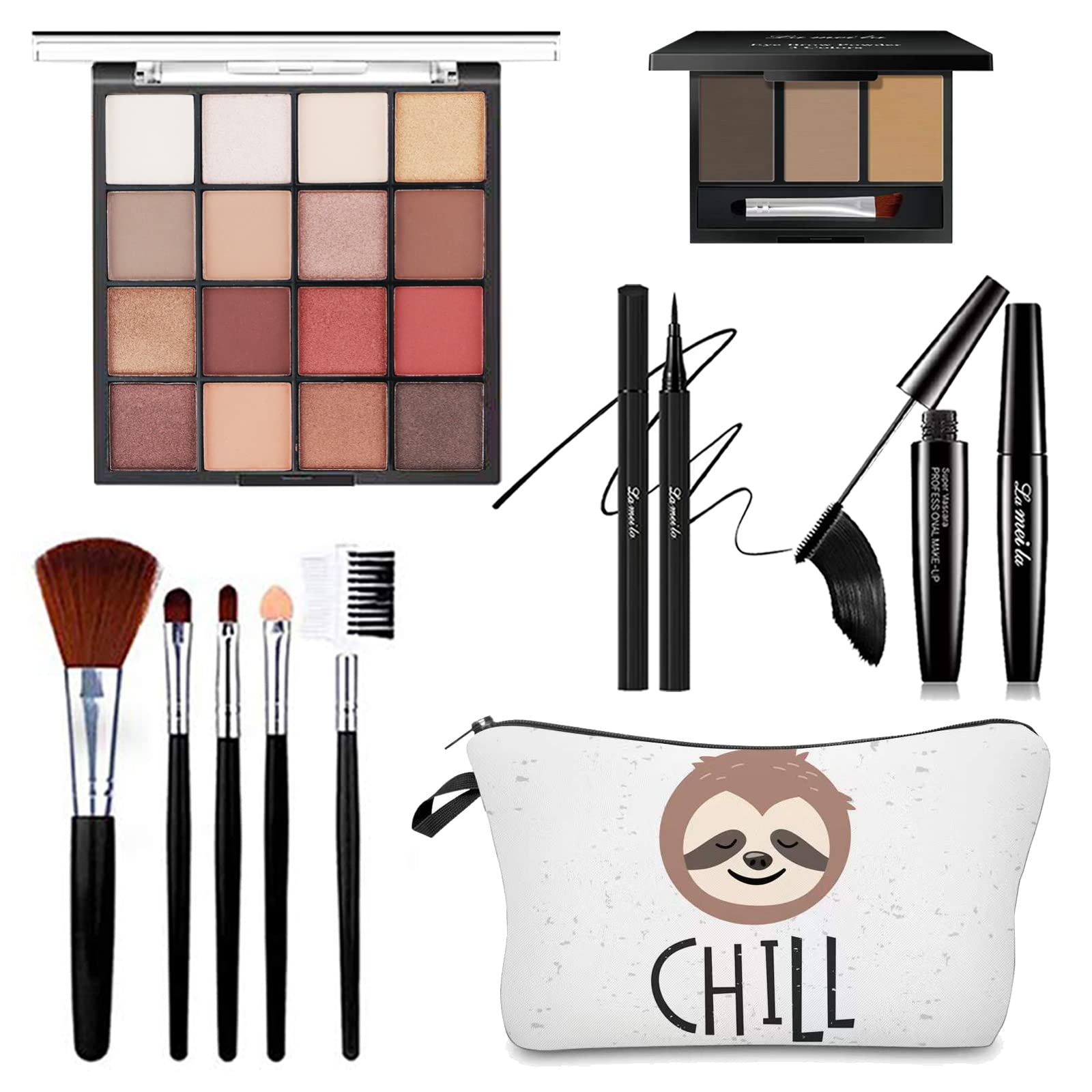 QIONG 16-color earth-tone eyeshadow palette for versatile day-to-night looks