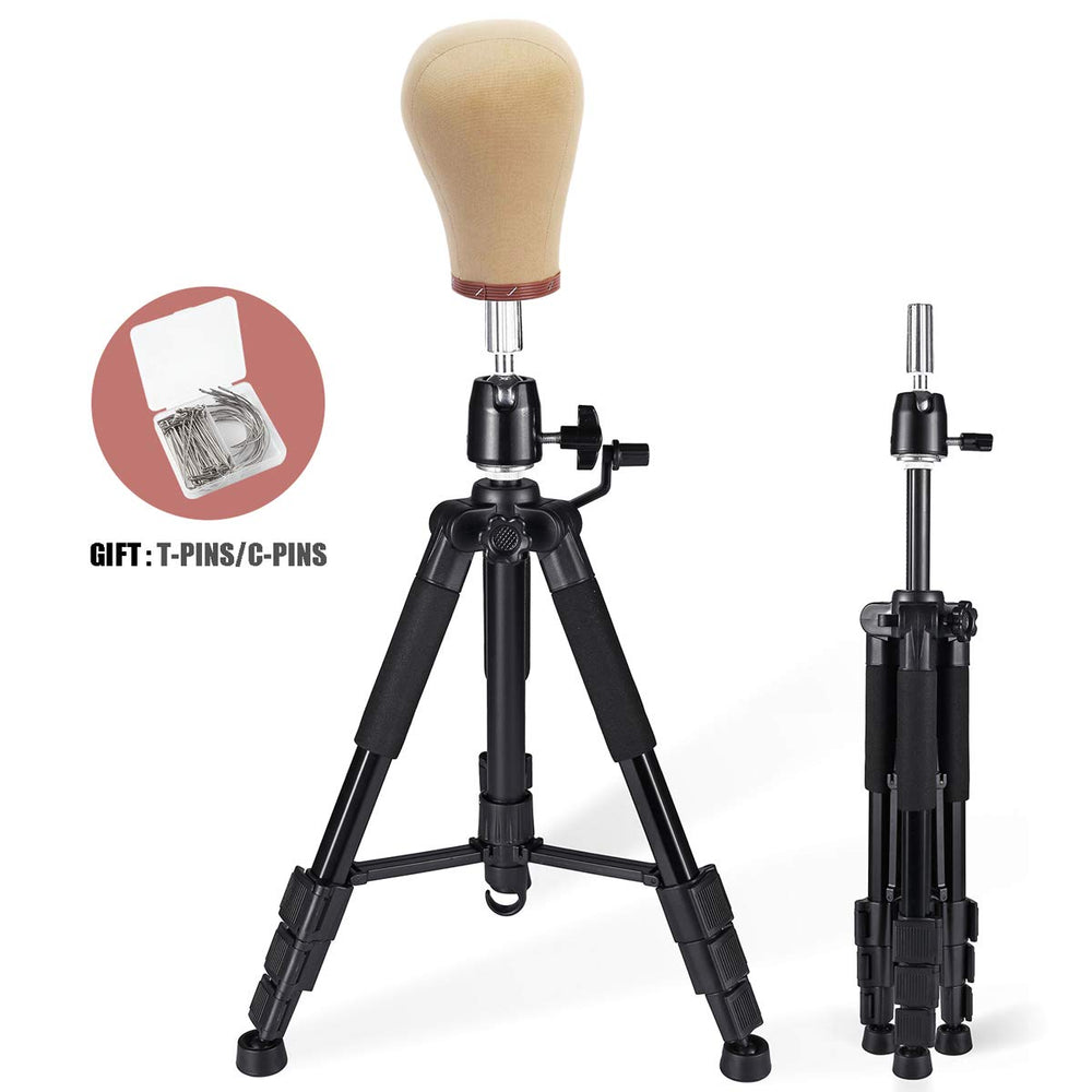 QISHI YUHUA wig stand supports wigs, extensions, and mannequins with reliable stability