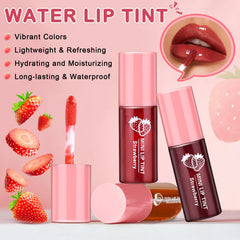 QIUFSSE Lip Tint six shades swatches displaying rich pigmentation