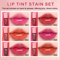 QIUFSSE Lip Tint texture highlighting lightweight, hydrating formula
