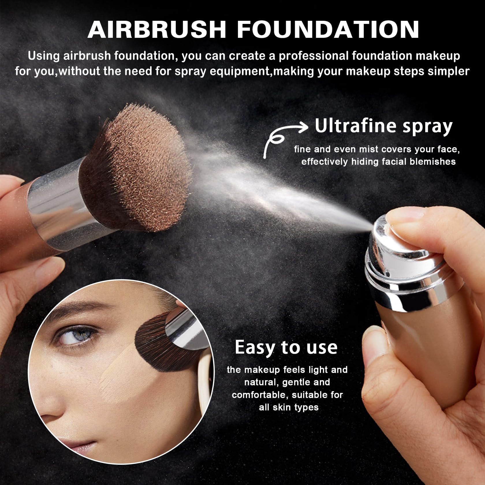 QIUFSSE model displays natural glow with anti-aging formula.