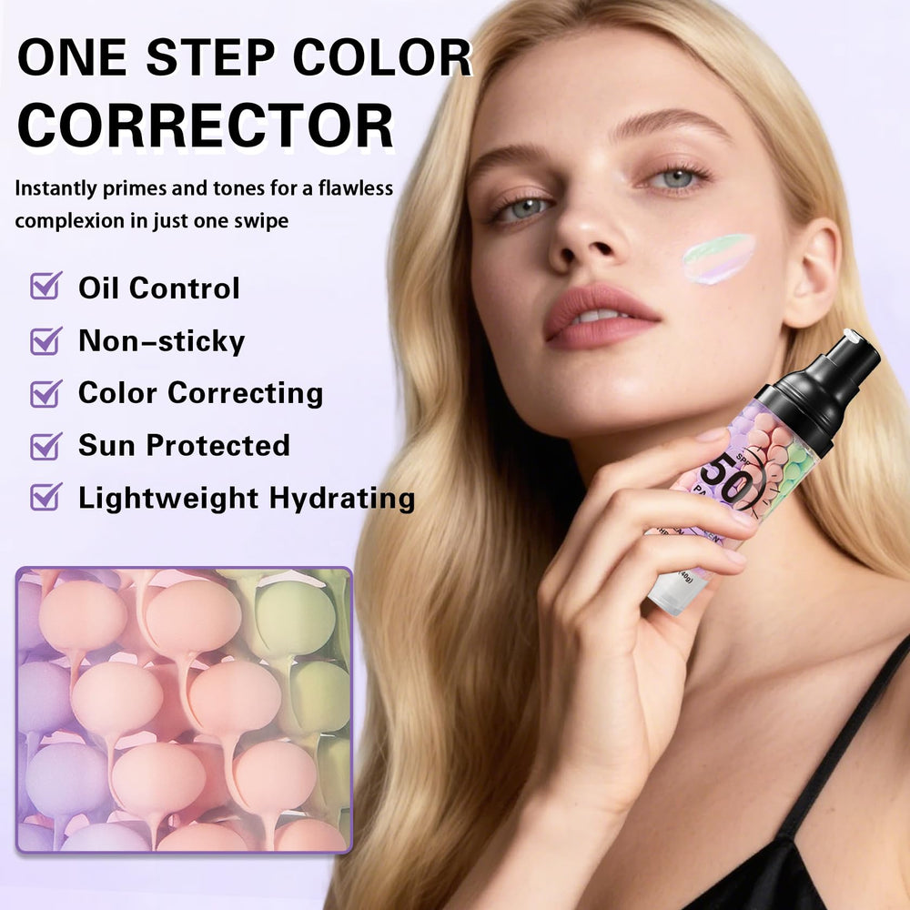 QIUFSSE primer lightweight texture feels breathable on skin.