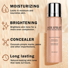 QIUFSSE application with makeup brush delivering soft matte, comfortable finish.